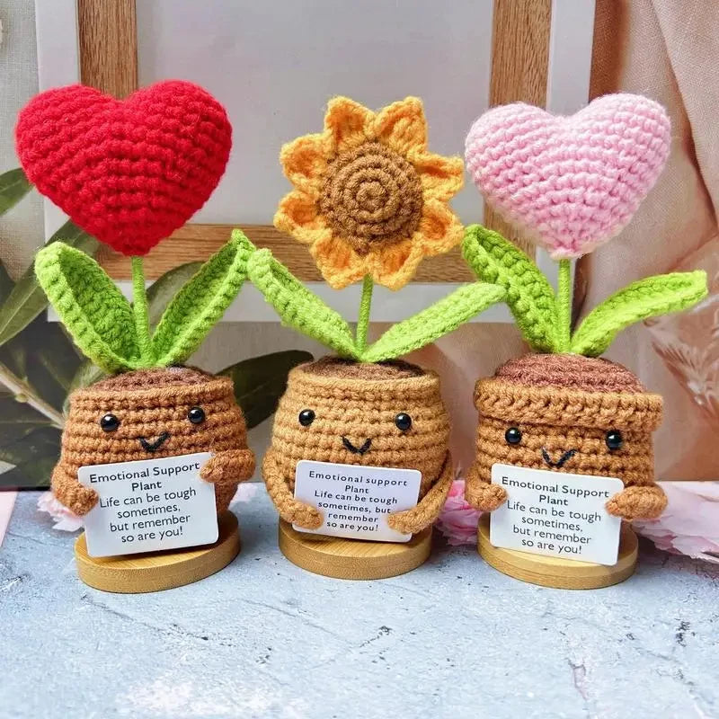 Emotional Support Crochet Flower